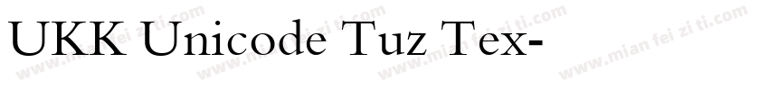 UKK Unicode Tuz Tex字体转换